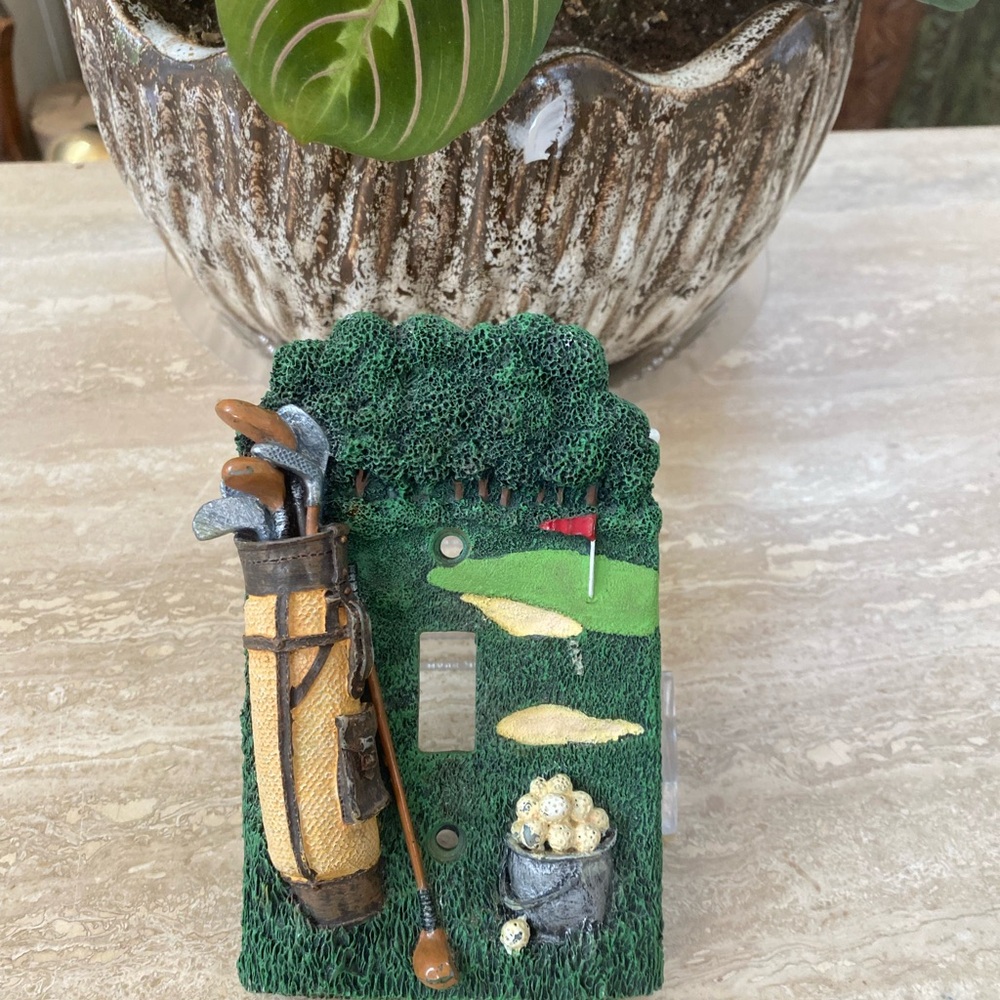 Golf Bag and Putting Green Light Switch Cover